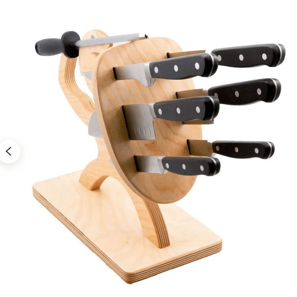 Missing Digits Knife Block - Picture 2 of 4